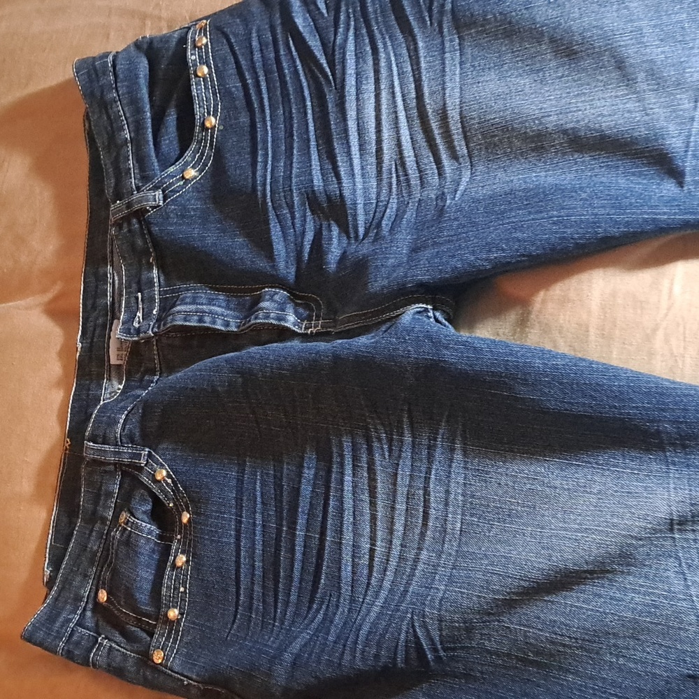 No shame brand jeans, dark wash, size 22 but runs small bootcut